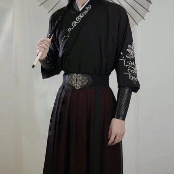 臻一萌汉服成人男装明制圆领袍古装服装女情侣仙气男生套装中国风表演