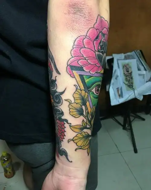 欧美包小臂纹身图片