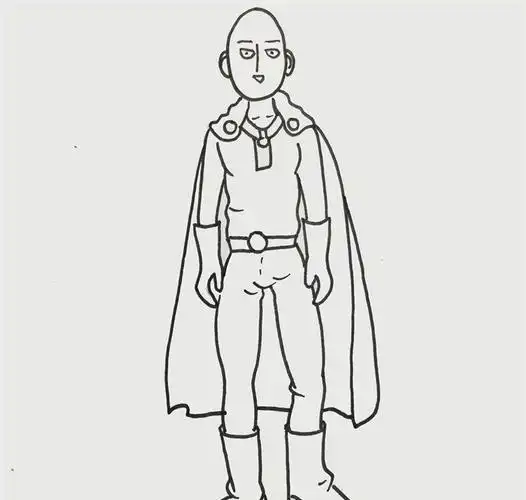 一拳超人怎么画_卡通简笔画_简笔画大全