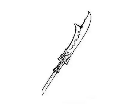 青龙偃月刀的样子特点和简笔画图片