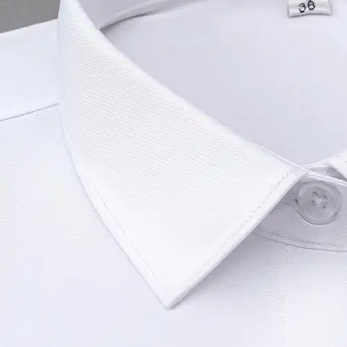 白色细斜纹竹纤维衬衫_图片_款式_价格_面料