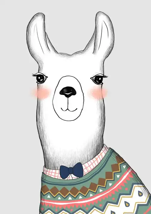 羊驼驼|插画|商业插画|原来是青蛙啊 - 原创作品 - 站酷 (zcool)