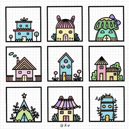 很解压#创意线描  #简笔画  #可爱简笔画  #简笔画教程  #儿童简笔画