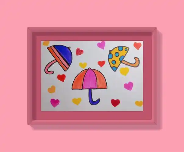 1008漂亮的雨伞74想学画画的点进来