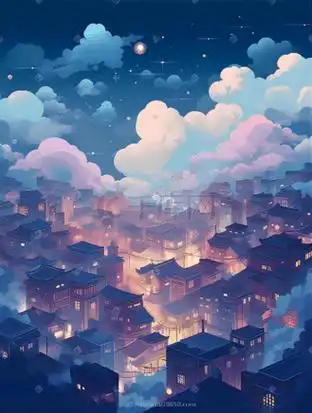 古风夜景图片_古风夜景素材-古风夜景图片大全-千库网