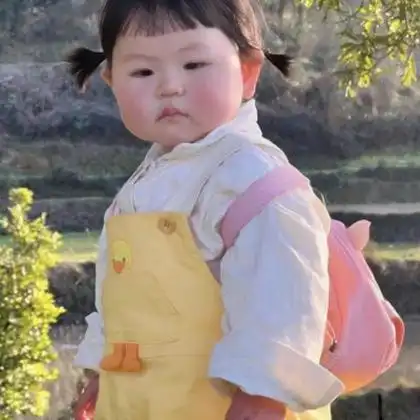 头像女生萌娃真人胖胖的可爱图片