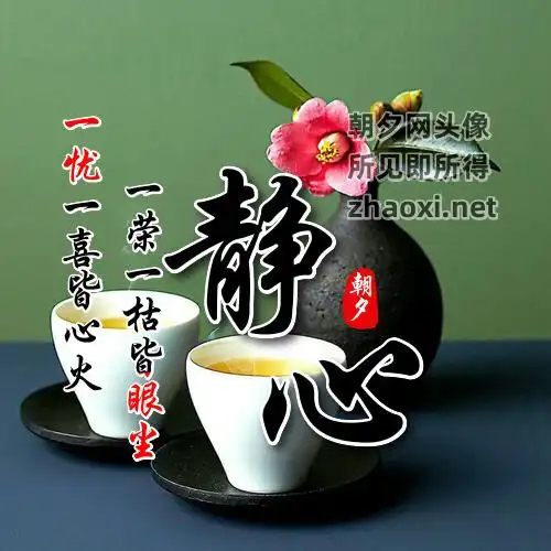 温馨提示:包含茶杯花瓣适合修身养性的人微信头像在线制作 做头像认准