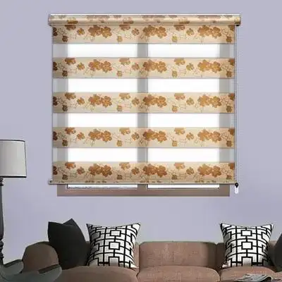 家用升降透景手拉打孔百叶防水卫生间窗帘遮光卷帘