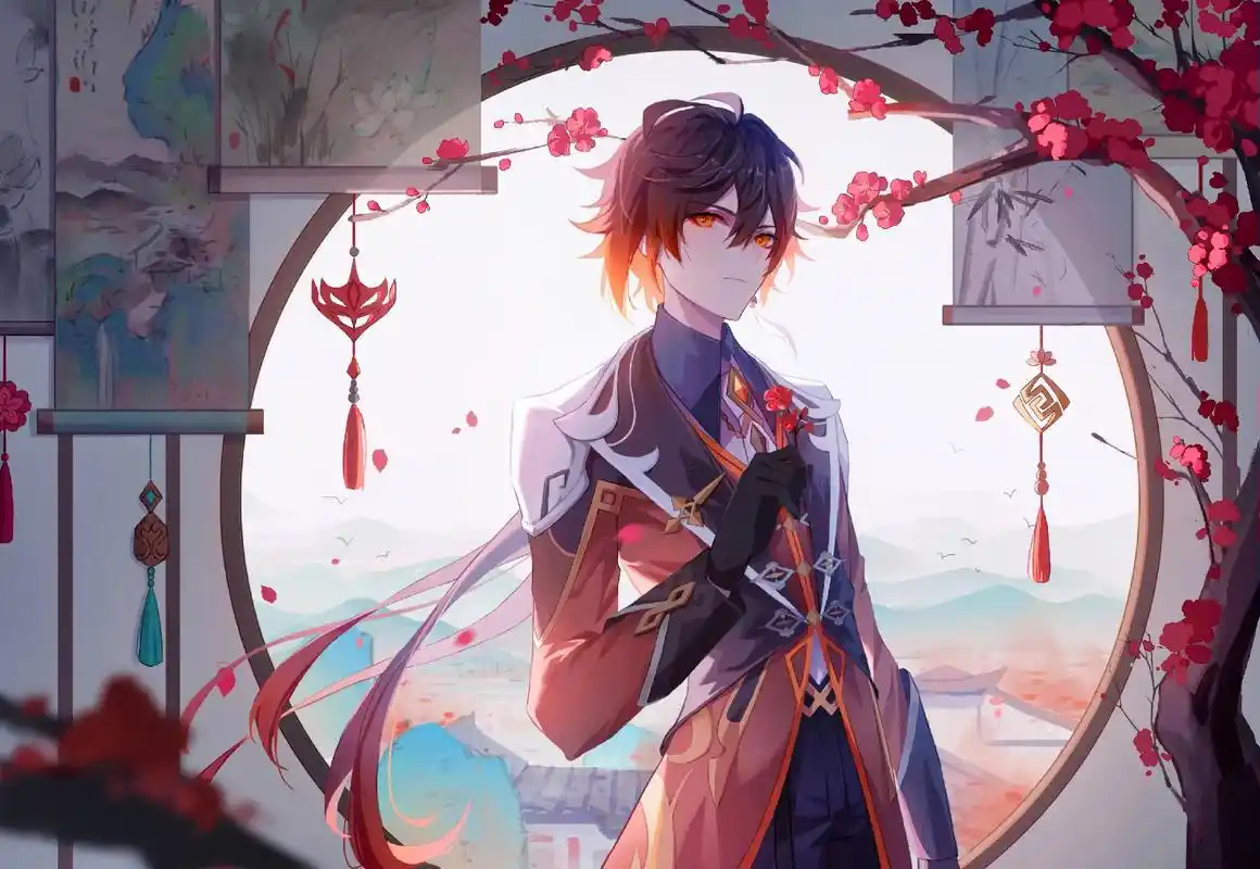 #抖音图文来了 高清壁纸钟离日常#钟离 #原神 #原神高清壁 - 抖音