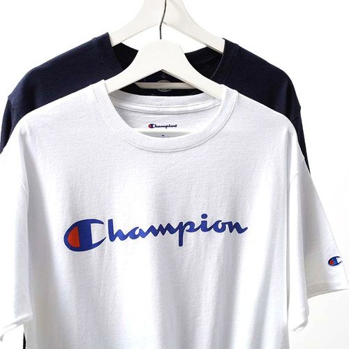 champion冠军牌短袖t恤男女经典半袖草写字母logo印花情侣装夏季