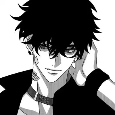 很酷很拽的漫画风黑白动漫男头 最新冷酷霸气黑白系男生头像图片_动漫