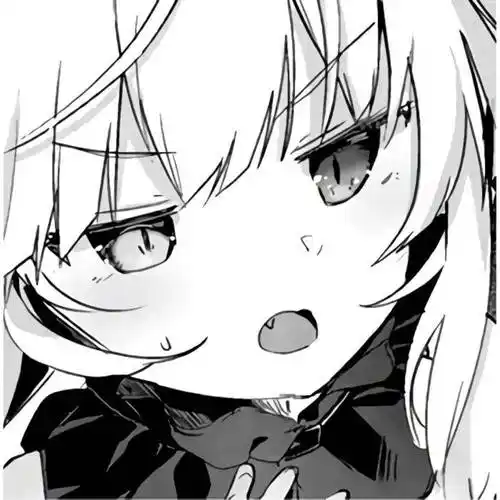 动漫女头黑白风动漫女生头像