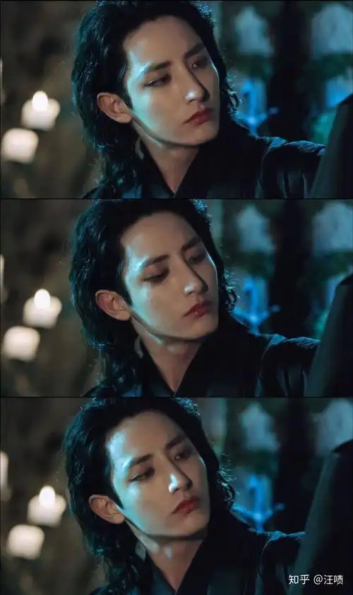 夜行书生白毛鬼!我没看过这个剧.纯粹是因为这个男人长得好看