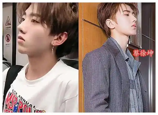 小哥哥因"撞脸"蔡徐坤爆红,看到两人的侧脸对比,确定不是本尊