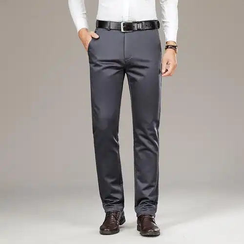 金盾kindon冬天新款男士长裤子弹力休闲裤男士修身商务男装西裤青年