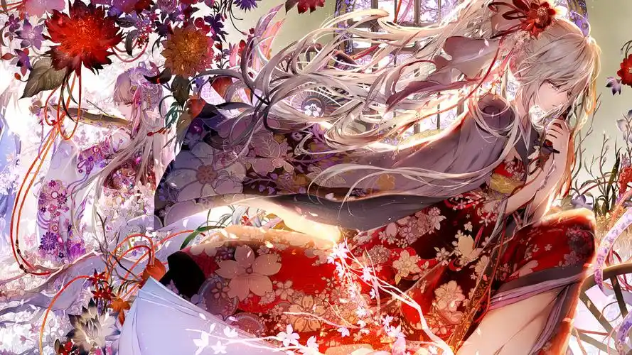 唯美意境二次元美女桌面壁纸