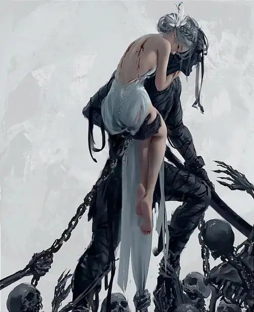 "#鬼刀冰公主  #鬼刀壁纸  #鬼刀鬼刀画集wlop  #鬼刀冰公主  #头像