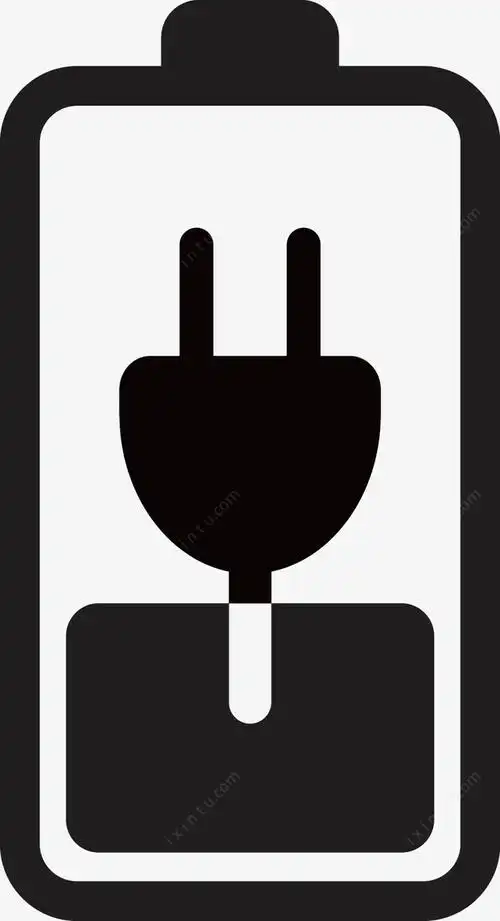 卡通手绘充满电电量标志素材