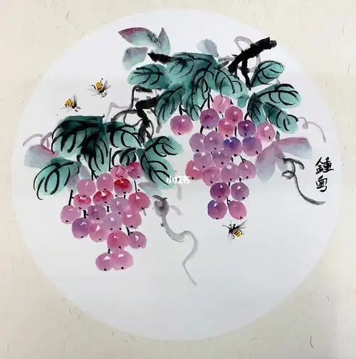 葡萄简单画法
