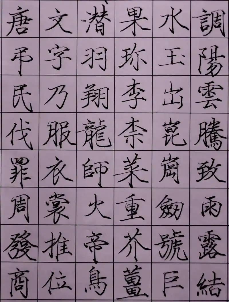 中性笔临帖练习 晚课,临帖练习瘦金体:千字文