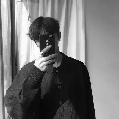 黑白头像深情男生霸气冷酷图片