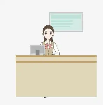 矢量职业女性收银员