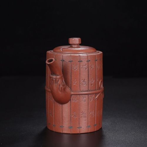 品名:一捆竹紫砂壶底款中国宜兴盖款:蒋蓉13/10cm220cc紫泥