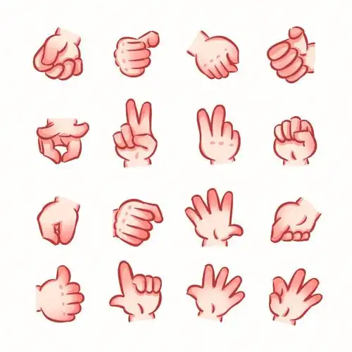 卡通q版蛋风手势练习┃附教程