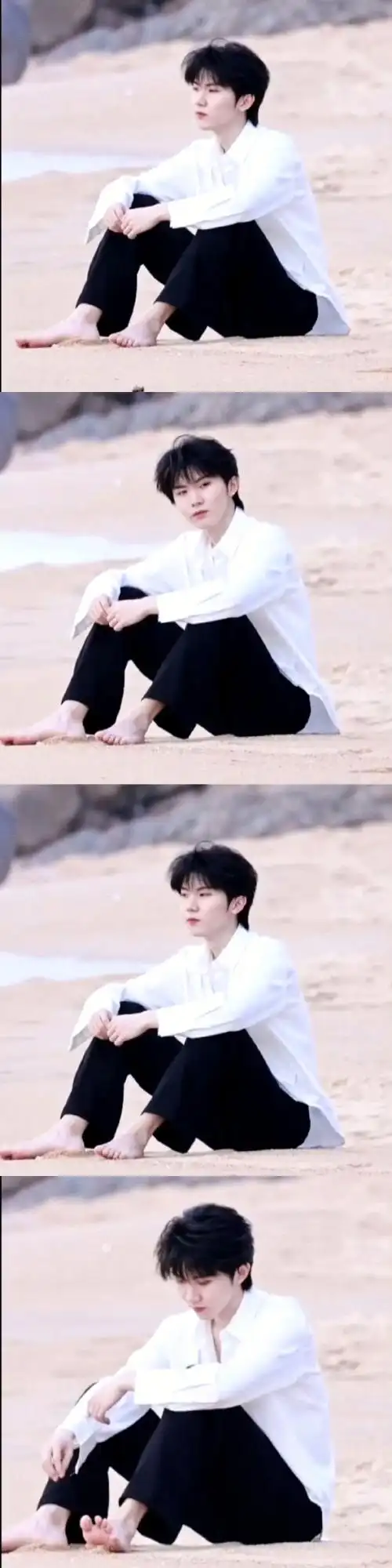 马嘉祺海边白衬衫路透##这是我的岛开录