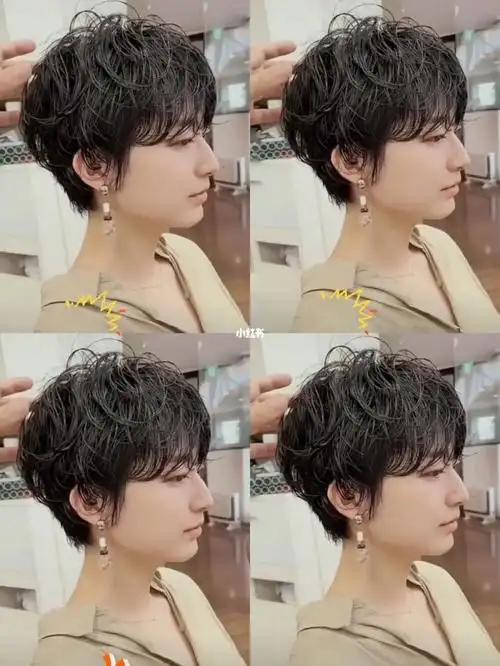日系短发#发型#深圳摩根烫#深圳气垫烫#深圳染发#深圳烫发#深圳剪发