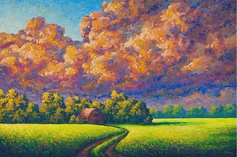 令人沉醉唯美壮丽的印象派风景油画