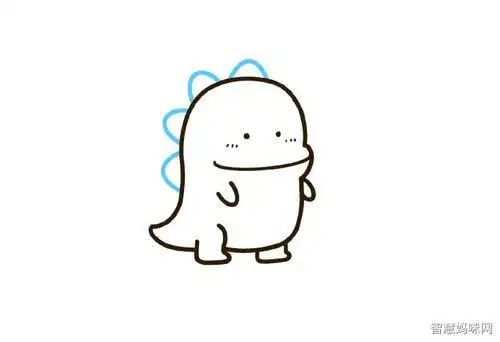 简笔画睡眼萌龙