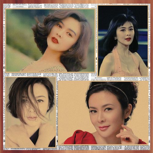 香港性感美女明星 关之琳海报 酒吧饭店宿舍牛皮纸装饰墙画167