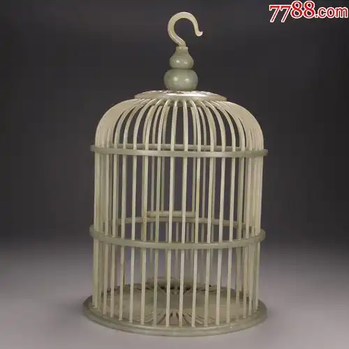 和田白玉鸟笼