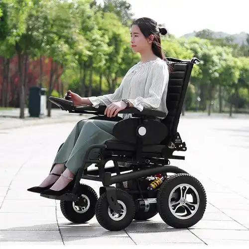 斯维驰老年电动轮椅锂电池全自动智能残疾人老人代步车轻便折叠报价_