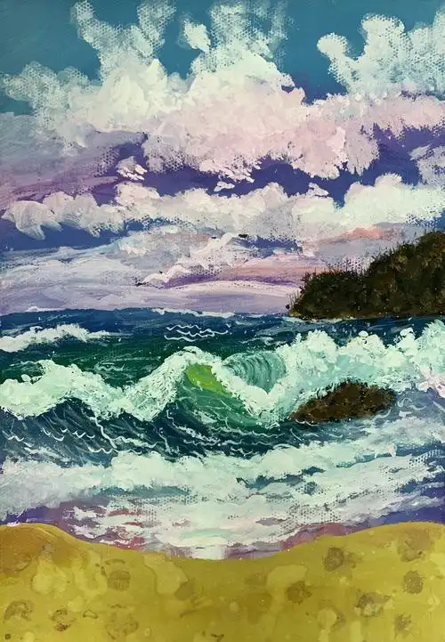 2019年工商职校"评美·品美"学生书画比赛优秀作品欣赏 写美篇绘画