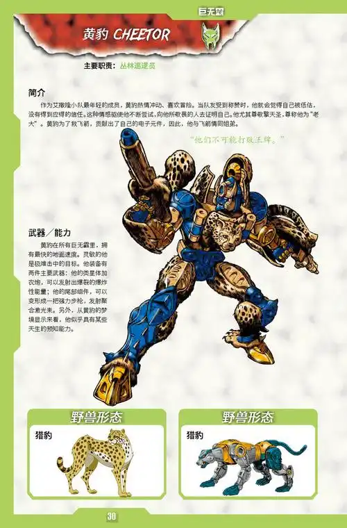 变形金刚野兽之战人物档案