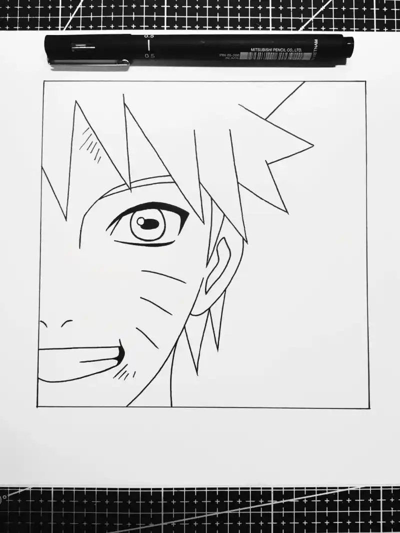 线稿 99教你画火影第五期 73火影忍者系列动漫人物手绘～鸣人