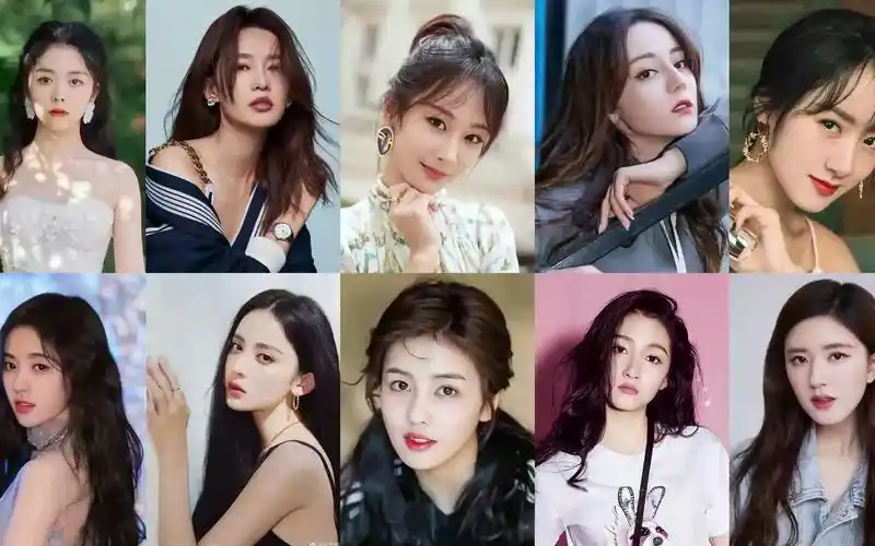 90后十位当红女演员#娱乐圈 #杨紫 #李沁 #白鹿 #迪丽热巴