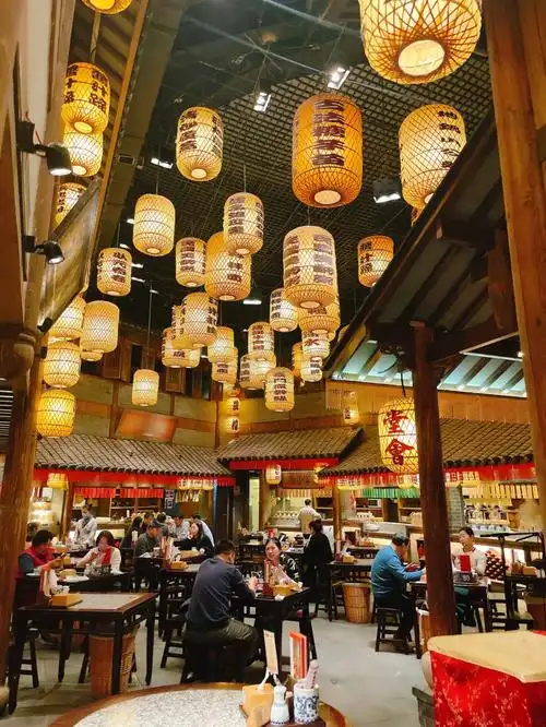 凯德mall商场里的民国风大排档