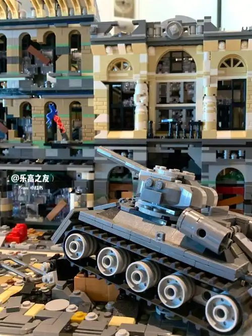 二战场面乐高废墟街景