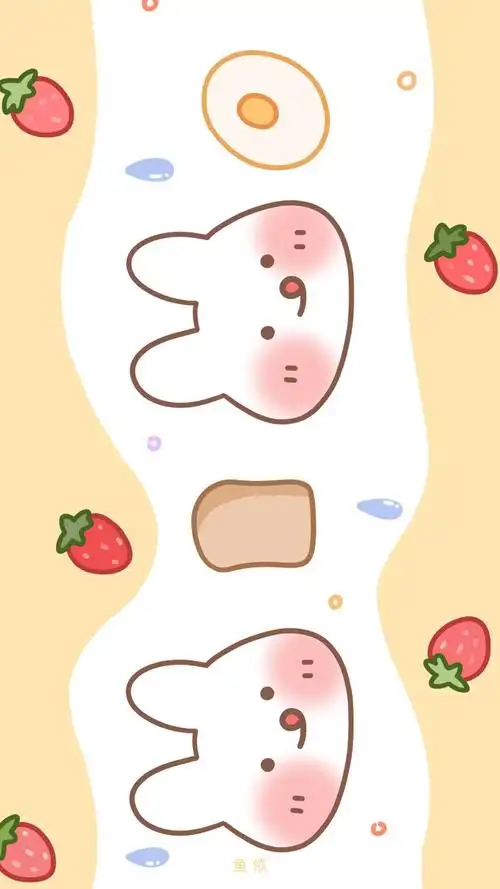 清甜可爱手绘萌物卡通手机壁纸