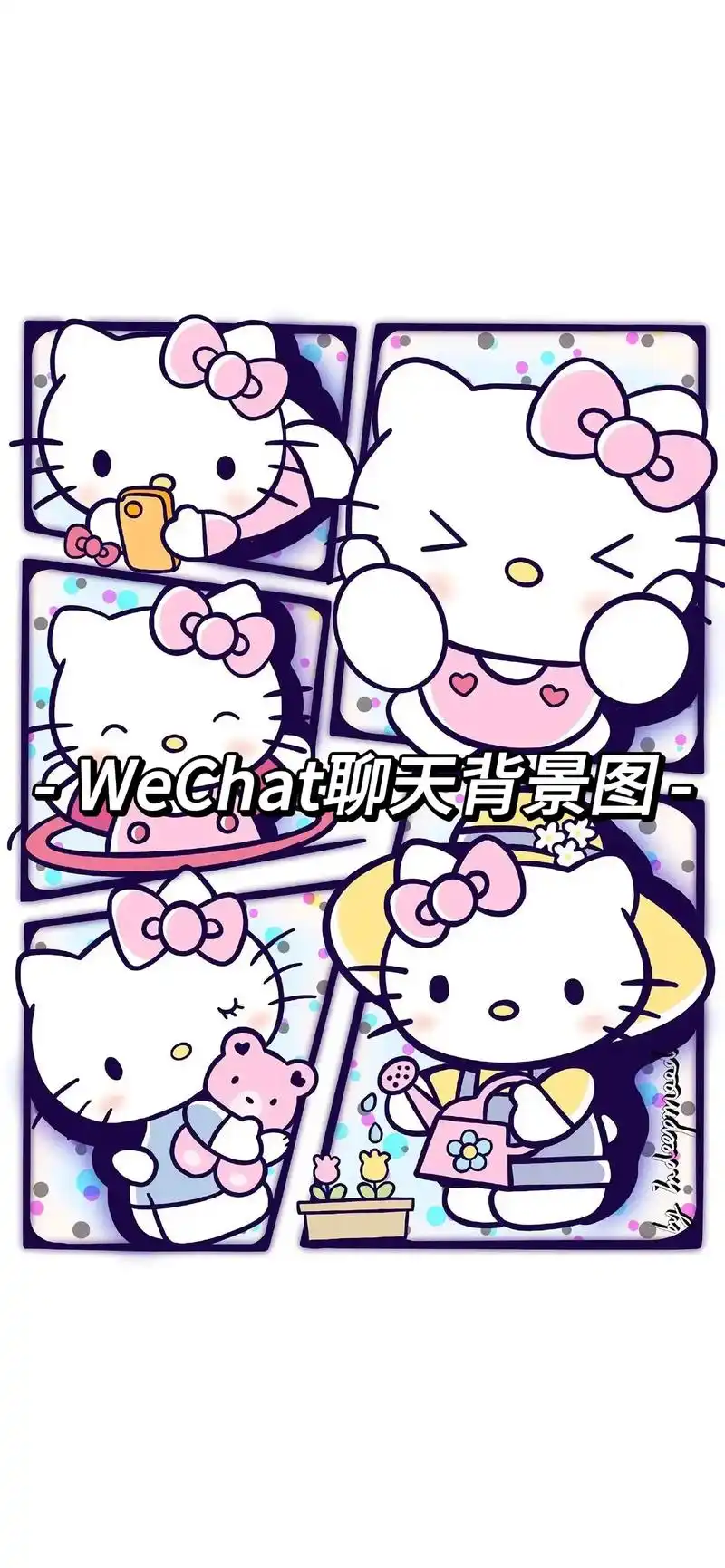 可爱三丽鸥聊天背景图.#我又来送图啦 #卡通头像 #hell - 抖音