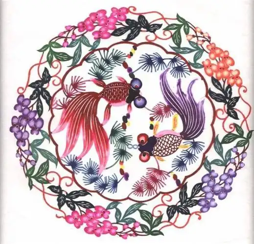 剪纸欣赏蔚县那些引人入胜的彩色剪纸搜狐政务搜狐网