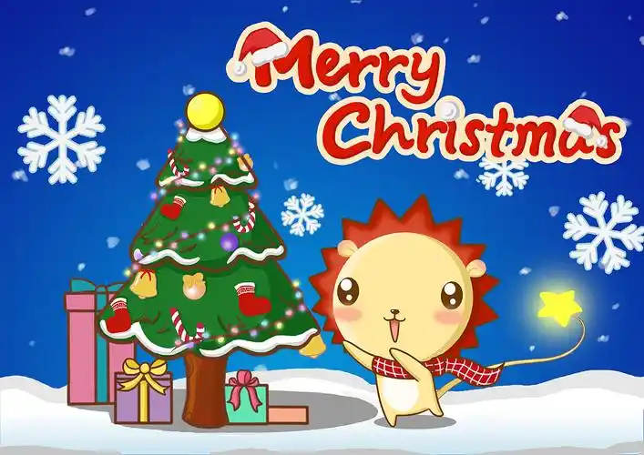 小狮子leo 圣诞系列壁纸