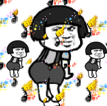 蘑菇头跳舞!_蘑菇头_跳舞表情