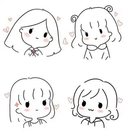 简笔人物画简笔人物画女孩简单