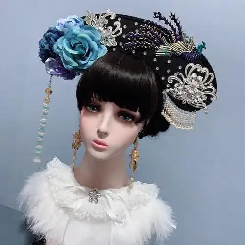 清朝宫廷公主妃子古装格格头饰影楼抖音拍摄发饰