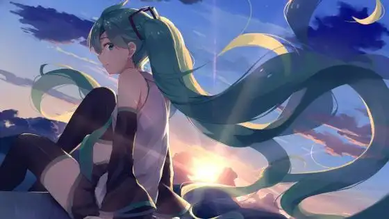 初音未来 许愿瓶星光 睡觉少女 4k壁纸(3840x2160) - 4k动漫高清壁纸