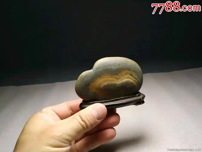 石头摆件天然奇石捡石头老摆件古董古玩老物件